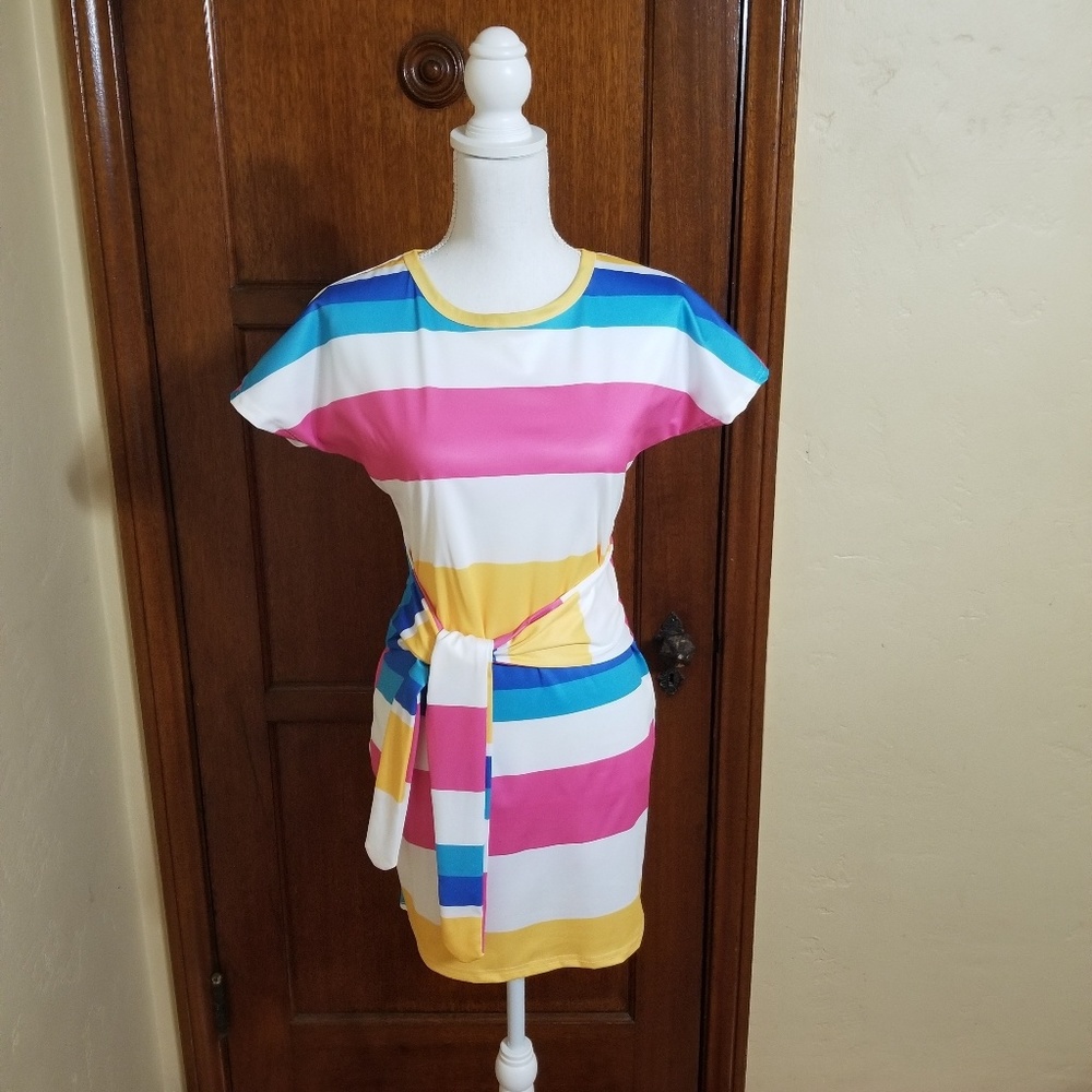 Colorful Striped Dress